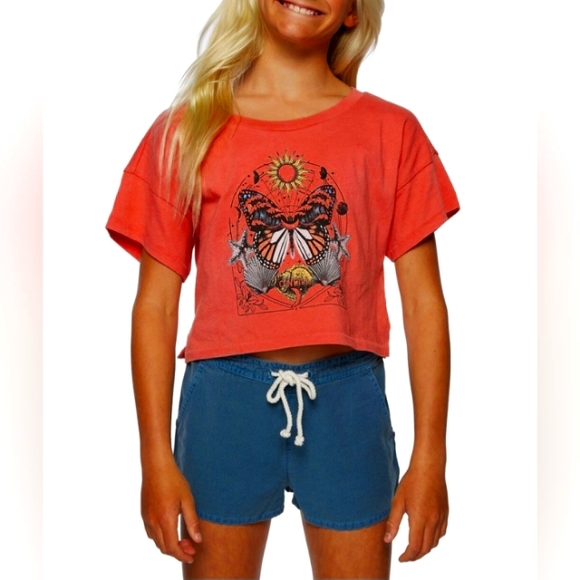 O'NEILL Magic Maker Girls Crop Tee Size L - Picture 2 of 7